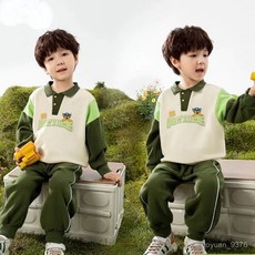 汪汪隊男童衛衣套裝春秋2024新款兒童春裝潮帥氣時髦運動男孩衣服 QYSH