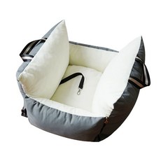강아지 카시트 애견 콘솔박스 조수석 개시트 애견시트 이동가방, A. C317 다크그레이455540cm