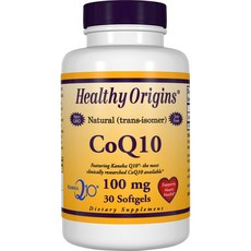 Healthy Origins 輔酶Q10無麩質無糖軟膠囊 100mg, 1罐, 30顆