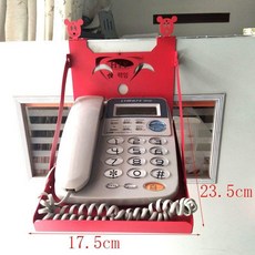 유선전화기 키폰 거치대 사무실 받침대 선반 랙 회사 수납 타입 전화 전화기 투명