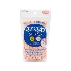 TOWA 乾濕兩用蓬鬆髮帶, 1個, 蓬鬆頭巾-粉色