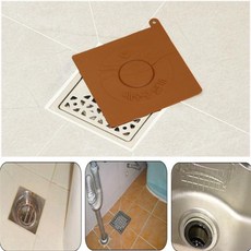 배수구 덮개 대 하수구 씽크대 욕실 화장실 용품 도구, 갈색(대)
