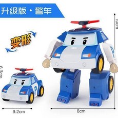 poli波力 桃園出貨 變形波力警車 波力小汽車 交通救援隊 珀利警長玩具車 兒童禮物 生日禮物 兒童玩具, 1個, poli【加大號變形】警車