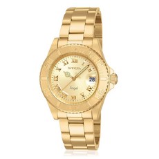 Invicta 여성용 Angel 40mm 골드 톤/로즈 톤 스테인리스 스틸 쿼츠 시계 (모델: 14321 14368) 스틸 무브먼트