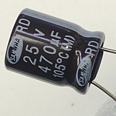 SAMWHA 전해 콘덴서 105도시 10x14T 470uF25V 3개, 1개