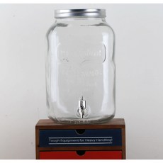 夏日冷飲 8L 玻璃飲料桶(無底座) - 大容量玻璃飲品桶，派對聚會首選, 1個