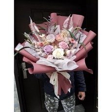 真愛永恆 情人告白/聖誕節/男友女友生日/畢業花束, 愛是永恆,贈送花藝提袋