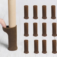 APOIO 의자 다리 커버 소음방지 바닥보호 가구 발커버, 12개, 커피