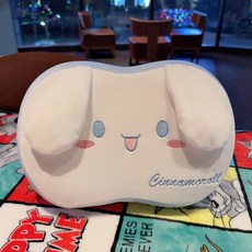 GOYES 산리오 냉감 사무실 낮잠 베개 시원하게 목베게, 화이트