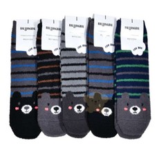 루피네상점 여성양말 큰곰 스트라이프 신사 수면 스니커즈 양말