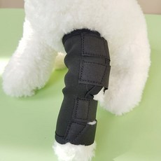 반려동물용품 탈구 탈골 깁스 반려동물 강아지 다리보호대, 블랙1p/M