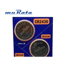 무라타 CR2430 리튬 코인 배터리 자동차키 스마트키 리모컨 호출벨, 1개