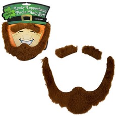 브라운 수염세트 구렛나루 턱수염 분장 코스튬 요정 파티용품 소품, 단품, 단품