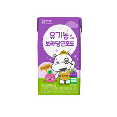 함소아 유기농 보라 당근 포도 주스, 125ml, 6개