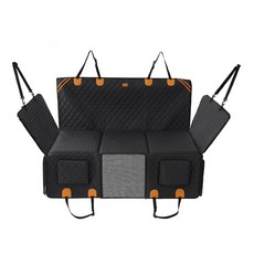 8겹 방수 강아지 카시트 해먹 하드 바닥 400파운드 지지 미끄럼방지 커버, 134 63cm, Black