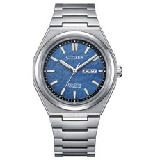 CITIZEN 星辰 GENT'S系列 Zenshin 超級鈦光動能腕錶 藍色