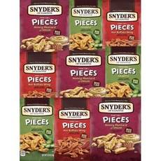 스나이더스 프레첼: 스나이더스 3종 버라이어티 9팩: 허니 Snyder's Pretzels: 3 Variety 9 Pack: 3 Honey Mustard - 3 Buffalo W, 1개, 36g