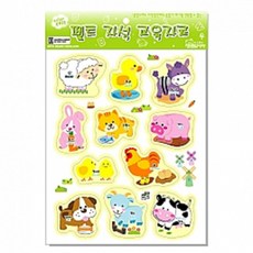 청양토이 펠트 자석 교육자료, 1개, 가축동물