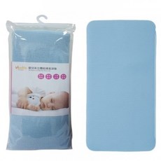 Vibebe 嬰兒床立體超透氣涼墊遊戲墊 寶寶床墊 透氣床墊 嬰兒寢具, 1個, 商品尺寸：60 x 125 cm, 藍色