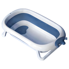 加大款摺疊嬰兒浴盆, 白+藍+白+粉
