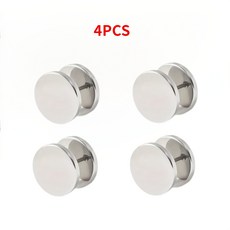 2/4pcs 스웨터 칼라에 패션 버튼을위한 원활한 나선형 버클 클립 커프 패스너 고정 옷장 결함 방지, 4pcs White