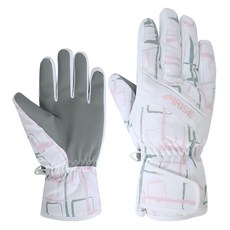 ARISE 女性用防水滑雪手套 AWGA018, 粉紅色