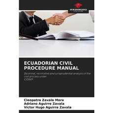 (영문도서)Ecuadorian Civil Procedure Manual Paperback, Our Knowledge Publishing, English, 9786209099892