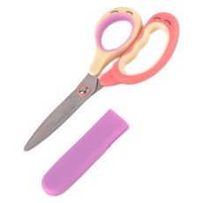 【NIKKEN蜻蜓牌】日本兒童安全剪刀 附套 15CM ( 小剪刀), 粉紅色, 1個