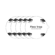 跳蚤誘捕器，附贈替換燈泡和黏紙，安全無毒，有效捕捉跳蚤, 原廠誘捕貼片5入組