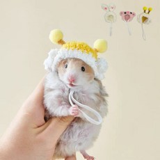 햄스터 다람쥐 니트 머ㅈ리 고슴도치 모자 애완용품 기니피그 귀여운 40025PC 1(PC), 돼지