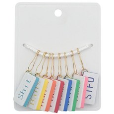 Roioiow Things I Say While Knitting - 공예를 위한 재미있는 맹세 스티치 마커 유머러스한 인용문이 있는 8개의 다채로운 피스 크로셰 애호가를 위, Roioiow Things I Say While Kni