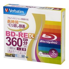 Japan) BD-RE DL 50GB VBE260NP3V1 바베이텀 재팬(Verbatim 반복 녹화용 블루레이, 상세페이지 참조