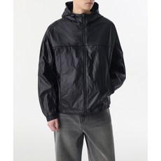 매장정품 무신사 스탠다드 MUSINSA STANDARD 글로시 크리즈 윈드브레이커 자켓 재킷 [블랙] MMEJJ2Z12-BK 1207297