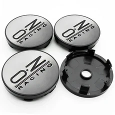 자동차 스타일링 OZ 레이싱 로고 휠 허브 센터 캡 스티커 림 커버 장식 배지 엠블럼 액세서리 60mm 4개, 05 60mm silver black