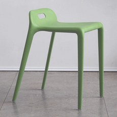 이동식 스툴 가정용 플라스틱 데이체어 야외용 업소용, 1인용, 그린 두꺼운 150kg
