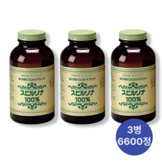 SPONIC 스피루리나 100% 정제 면역력 단백질 영양제 다이어트, 3개, 2200정