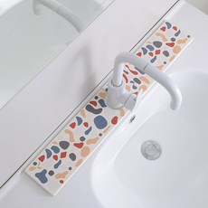 彩噴廚房水龍墊硅藻土吸水乾燥墊浴室檯面墊瀝水石頭杯墊皁託, 1個