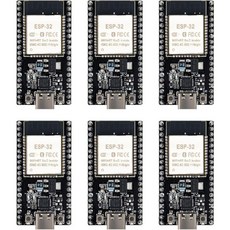 6개 세트 ESP32개발키트C32 개발 보드 모듈ESP32DESP32 CP2012 USB C 38핀 포함 STAAPSTA+AP 지원 WiFi+블루투스 듀얼코어 및 타입C 인터페