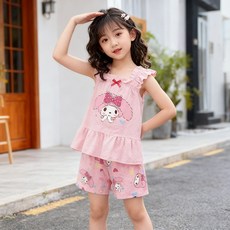 GOYES 산리오 나시 반바지 상하세트 여아 홈웨어 잠옷세트