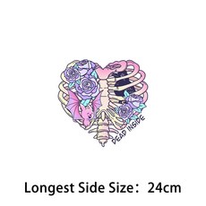 핑크 할로윈 패턴 패션 패치 의류용 다리미 전송 열 접착 비닐 데칼 스티커 DIY