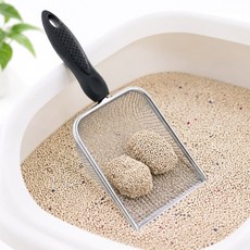 노멀리즘 촘촘 스텐 고양이 모래삽 화장실 삽, 벤토나이트 타입, 1개