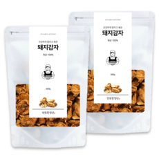 1+1 반듯한청년 볶은 돼지감자 300g 2봉 국산 건조 차 햇 말린 것, 1개, 2개입