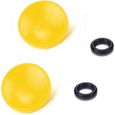 셔터 릴리스 소켓이 장착된 카메라용 LXH 1pcs 빨간색 소프트 버튼은 후지필름 X-PRO2 XPRO-1 X100F X100T X100S X10 X20 X30 X-E1 X-E2, 오목한 노란색-2개