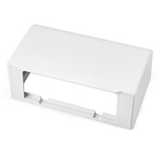 超熱賣 加高插座防水蓋 86型開關塑料自粘貼式防濺盒 加高大號粘貼雙聯86型電源開關 保護蓋加高防水盒 插座防濺盒, 1個, 白色, 白色