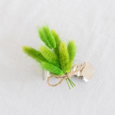 드라이 플라워 라그라스 커튼집게 10cm 인테리어 조화 실내 장식 소품 꾸미기, 3개, 그린