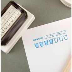 디자인아지트 학습스탬프 직사각 SR01 의류용잉크, 1개, 검정