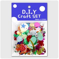 EP 공예재료 비즈 스팡클 오각꽃 (소량포장)