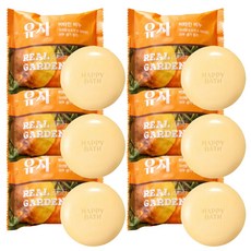 해피바스 리얼가든 유자비누90g 6개, 90g, 6개입