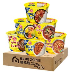 오뚜기 컵밥 증량 6종 세트(뚝배기불고기밥+김치참치덮밥+원조김치찌개+톡톡김치알밥+진짬뽕밥+햄버그덮밥), 1세트