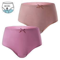 BYC 빅사이즈 여성 요실금 팬티 2매입 세트 960290